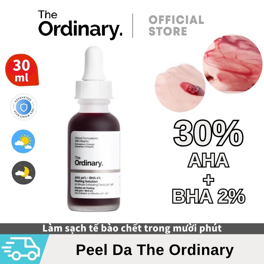 The Ordinary AHA 30 +BHA 2 Chemical Exfoliating Serum 30ml Shopee