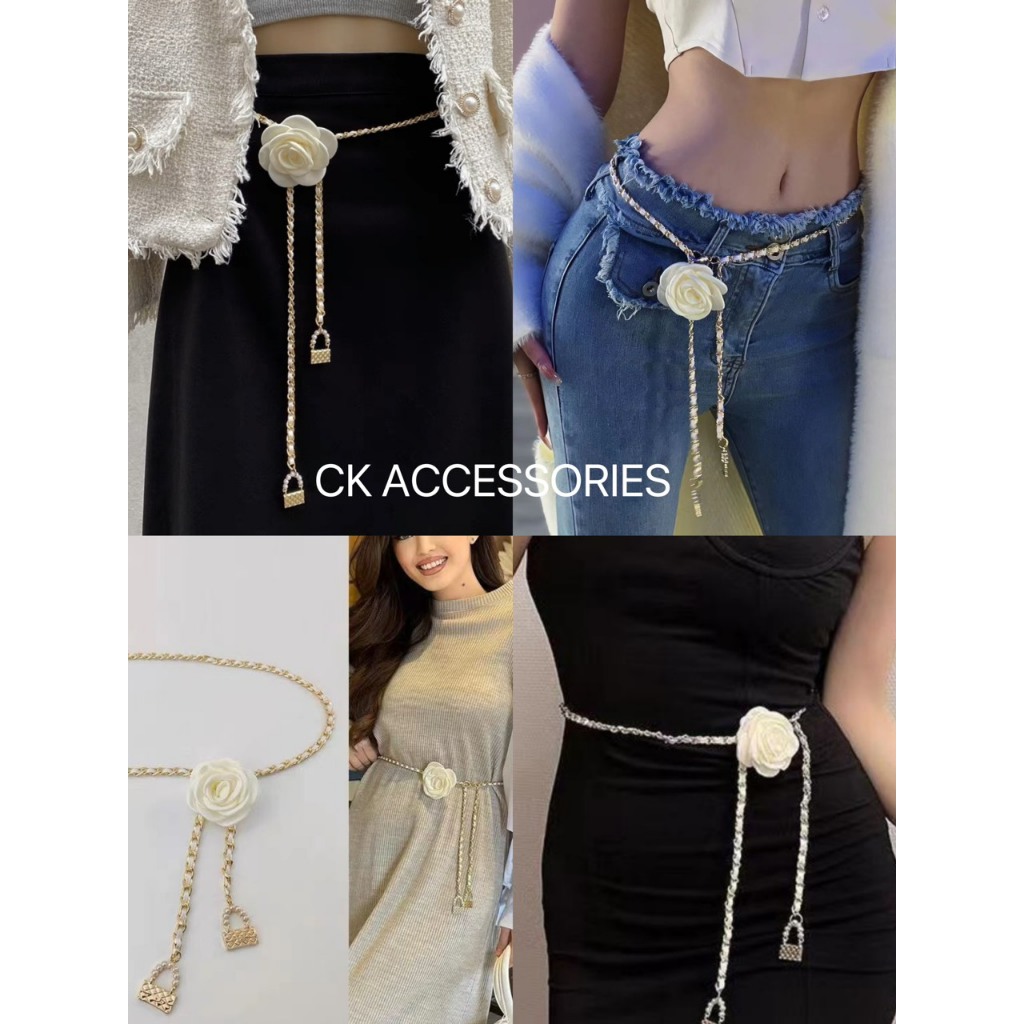 Branded chain belt models with stones | Shopee Malaysia