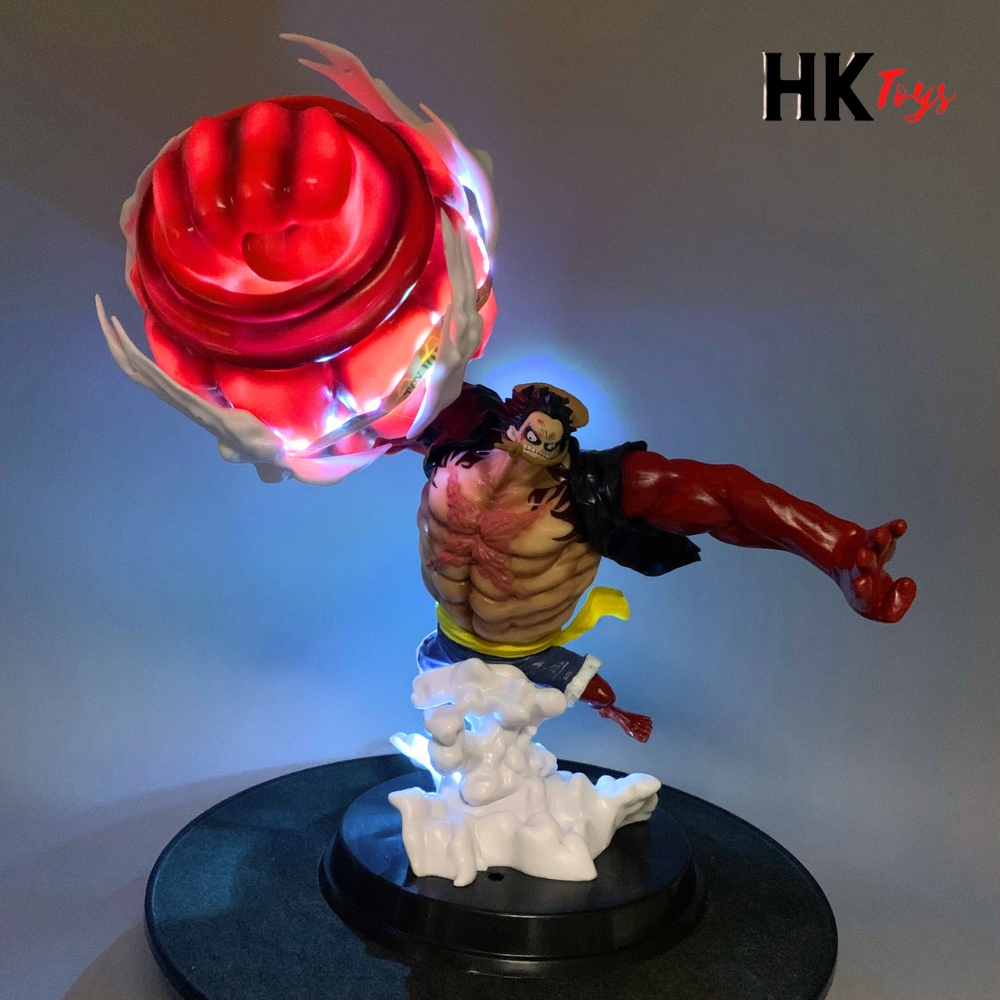 One Piece Luffy gear 4 snake man Model Fights Cool Led 30cm High ...