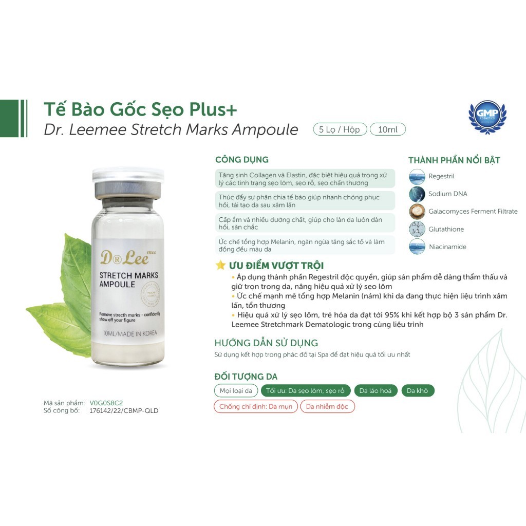 Gsc + plus Scar Stem Cells (Dr Leemee) Increase Collagen, elastin