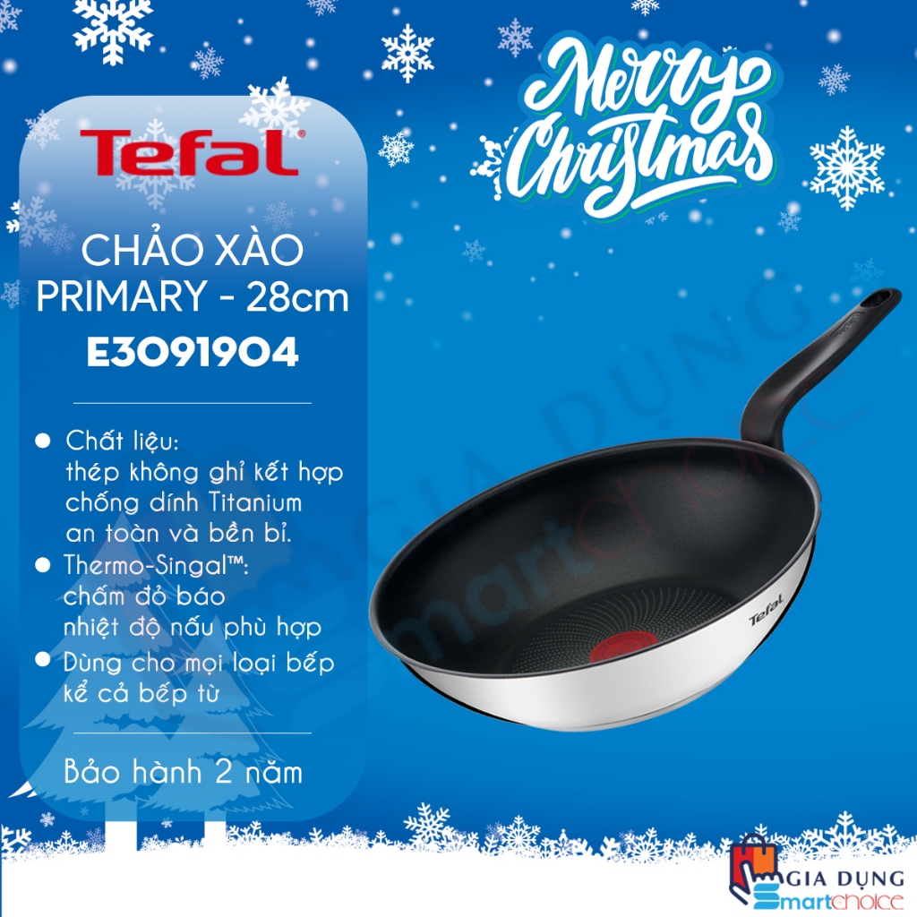 Tefal Price SHOCK, TEFAL Primeary E3091904 28cm, Non-Stick Stainless