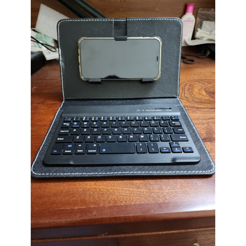 Leather Phone Case with Wireless bluetooth Keyboard for iphone, Samsung ...