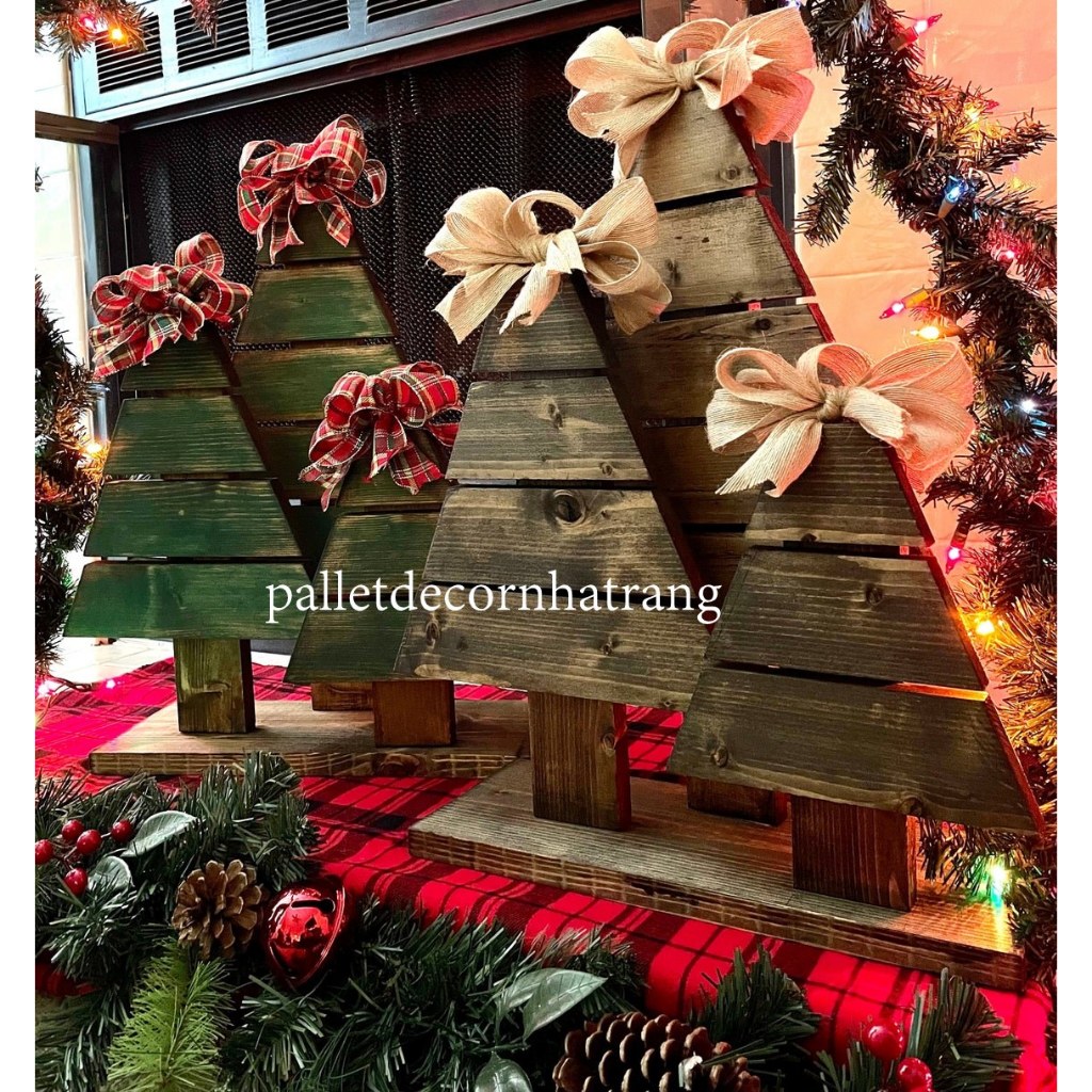 Christmas decoration tabletop tree set (ribbon not included) | Shopee ...