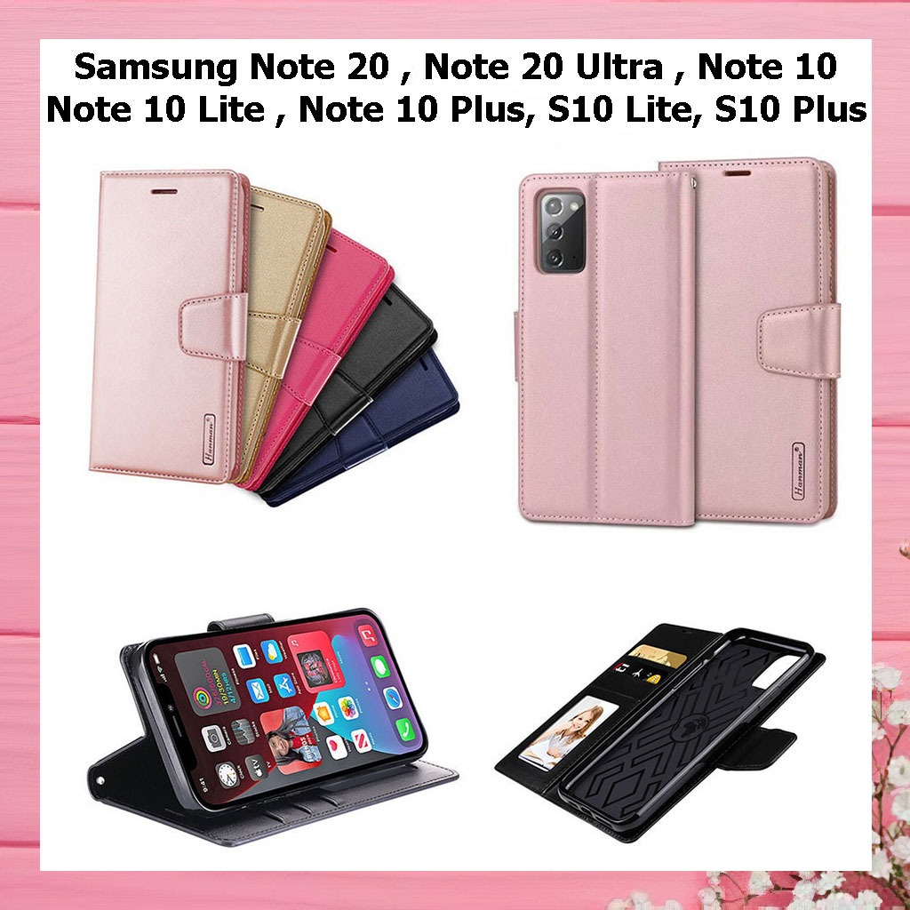 Samsung micro-style leather case. Note 20, Note 20 Ultra, S10 Plus, S10 ...