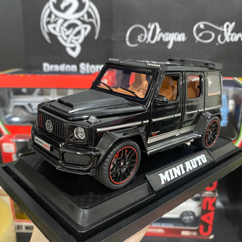 Mercedes Benz G63 alloy car model, scale 1:32, solid steel frame, black ...