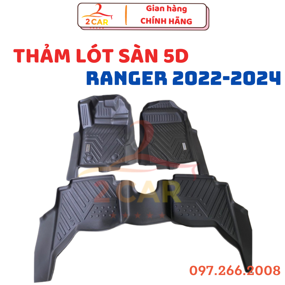 Monolithic Molding TPE 5D Plastic Floor Mats / Carpets For Ford Ranger