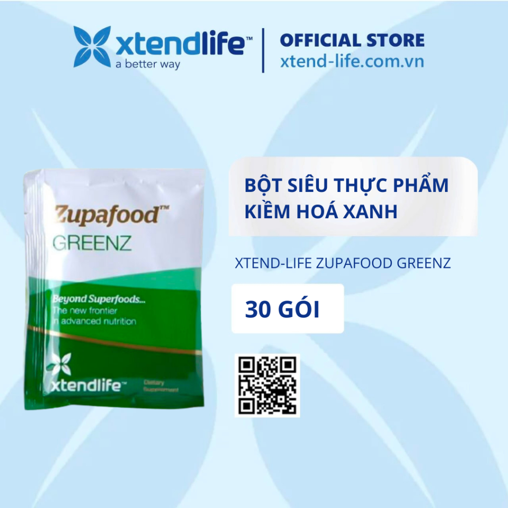 Zupafood GREENZ XtendLife green alkaline super food powder (10 packs