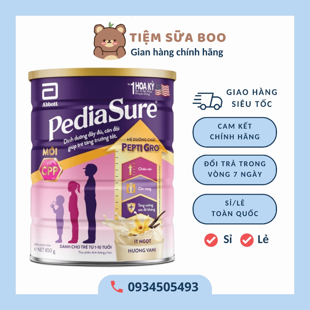 [Genuine] Vanilla pediasure milk powder 1.6kg Shopee Malaysia