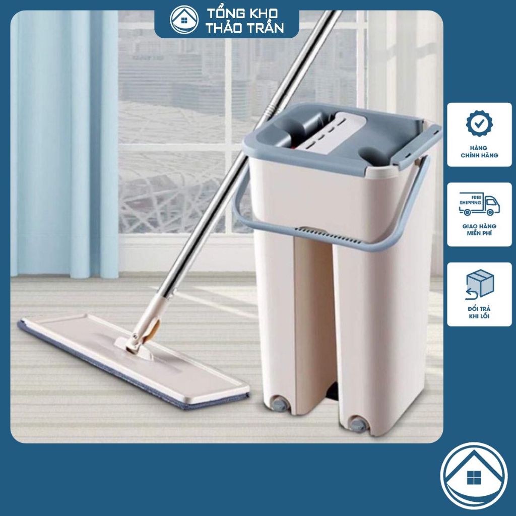 Smart Self-Extracting Mop With 2-Compartment Box Super Convenient, Self ...