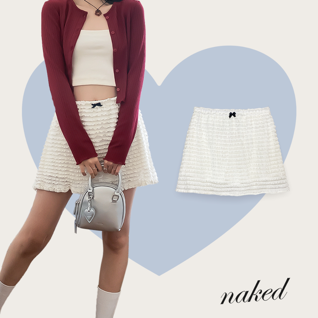 BOMBOM Elastic Waist Pencil Skirt