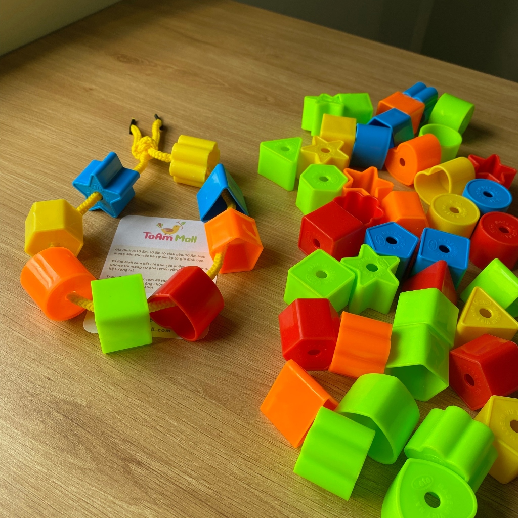 Colorful preschool strings, 8 types of shapes - Made in Vietnam ...