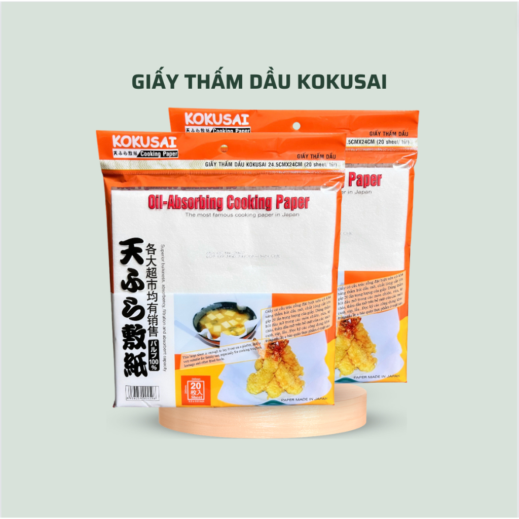 Japanese Kokusai Food Oil Absorbent Paper Absorbs Oil From Kitchen