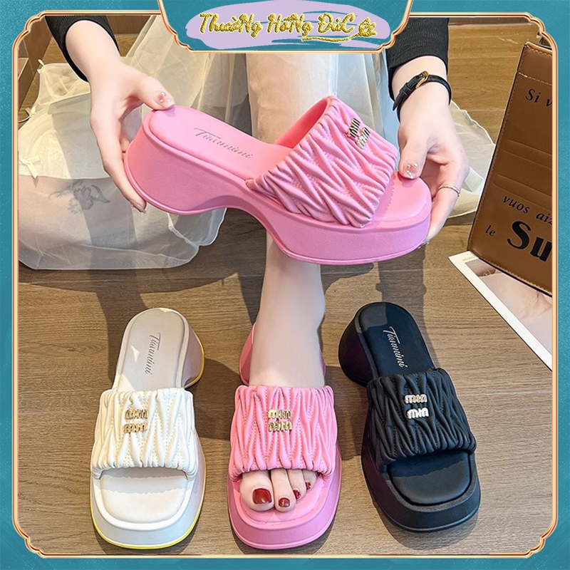 Usually Pink Germany Of Women sandal Slippers With Thick Flat Soles ...