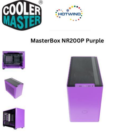 { Case Cooler Master } Cooler Master MasterBox NR200P Purple Computer ...