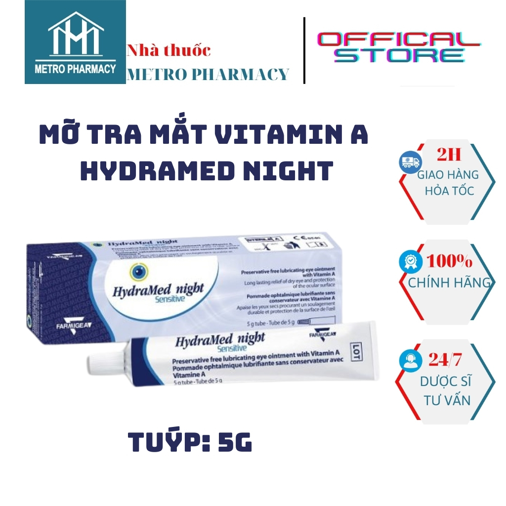 Vitamin A Hydramed Night Sensitive Eye Fat-Helps Reduce Dry Eyes, Eye ...