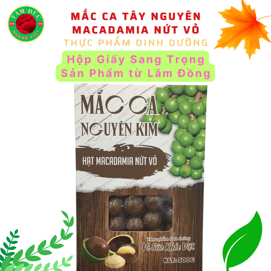 Macca Nuts Cracked Shell, Macadamia Lam Dong Nutritious Cereal Good For Pregnant Women'S
