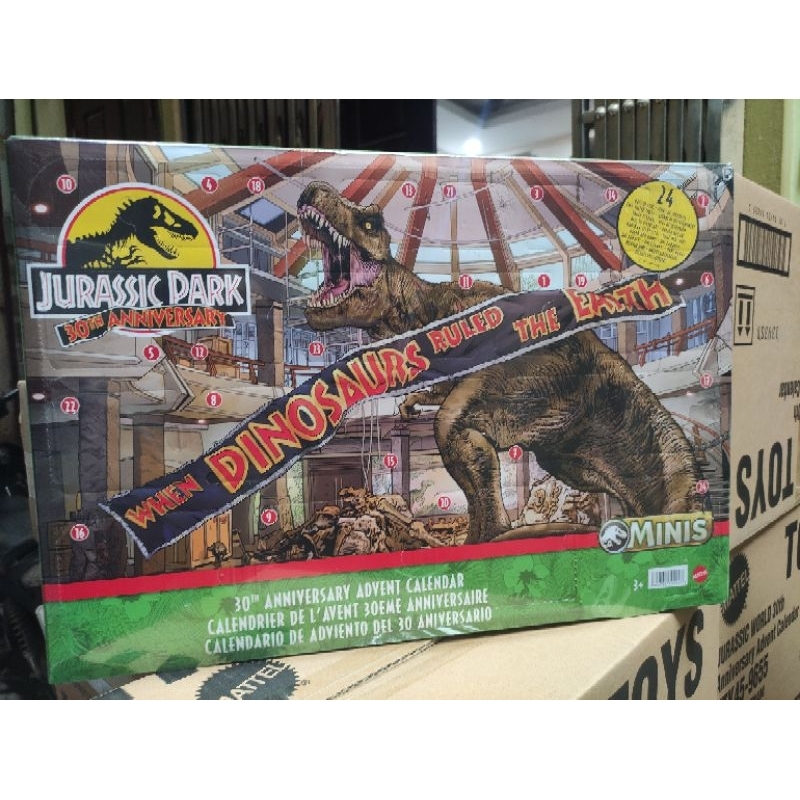 Jurassic Park 30th Anniversary Set with 19 Dinosaurs and Gates with ...
