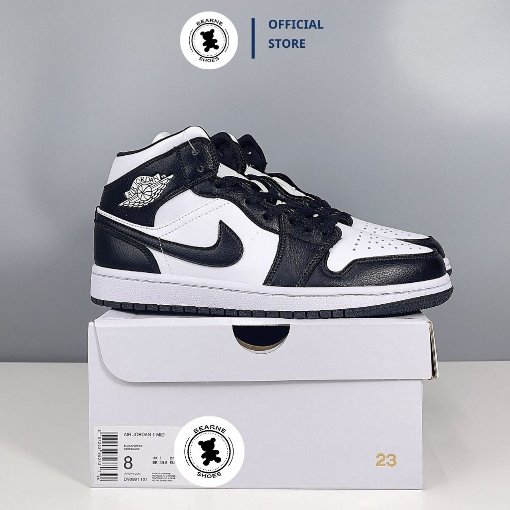 Air Jordan 1 Mid Panda 2023 Sneakers DV0991-101 - Fullbox High Quality ...