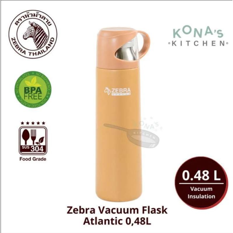 Zebra Atlantic thermos bottle 480ml 112630 Thailand Shopee