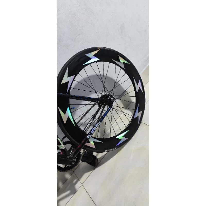 Lightning Bolt Stickers for Regular Rims, Reflective, Hologram 7 Colors ...