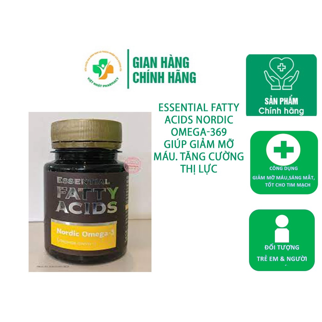 Essential Fatty Acids Nordic Omega3 Helps Reduce Blood Fat, Supports