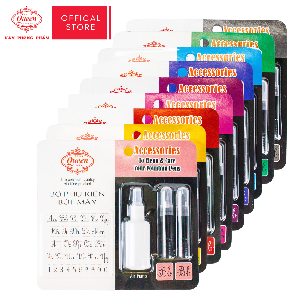 Queen Fountain Pen Replacement Kit And Nib (Ink Drain Suction Tool