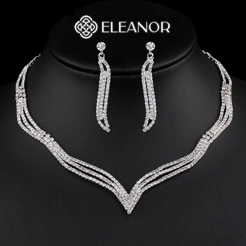 Eleanor Accessories women's necklace and earrings, stone jewelry set,  jewelry Accessories 5050