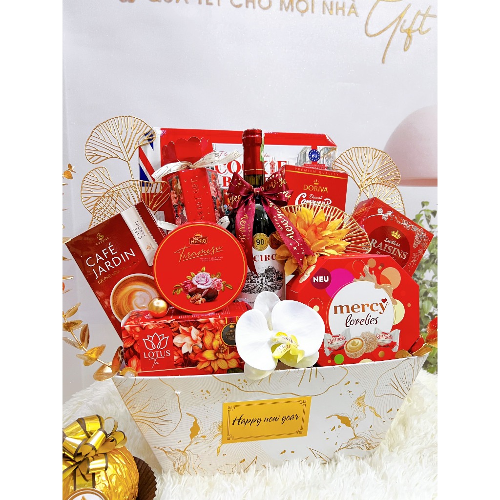 Romance, Luxury HighEnd Gift Basket Full Color Feng Shui Tet 2024