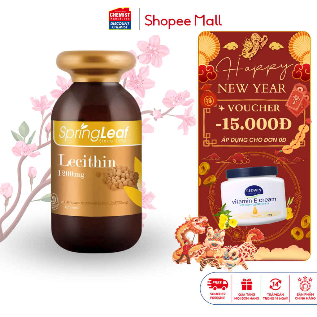 Soybean Germ SpringLeaf Lecithin 1200mg 200Mg Fat Metabolism Tablets