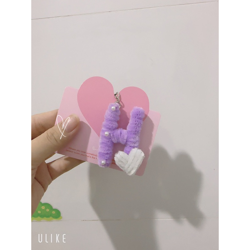 Zinc velvet keychain with full letters upon request | Shopee Malaysia
