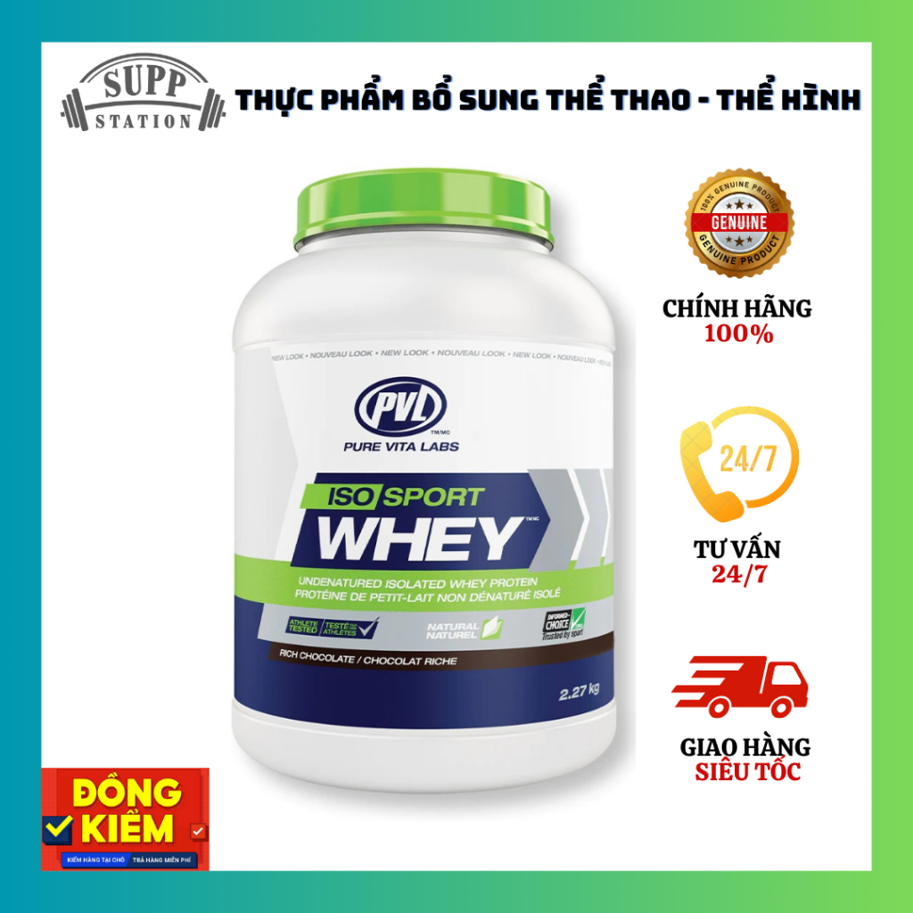 [Genuine] Pvl ISO SPORT WHEY Mechanical Gain Milk 5lbs Supplement High PROTEIN Content 30