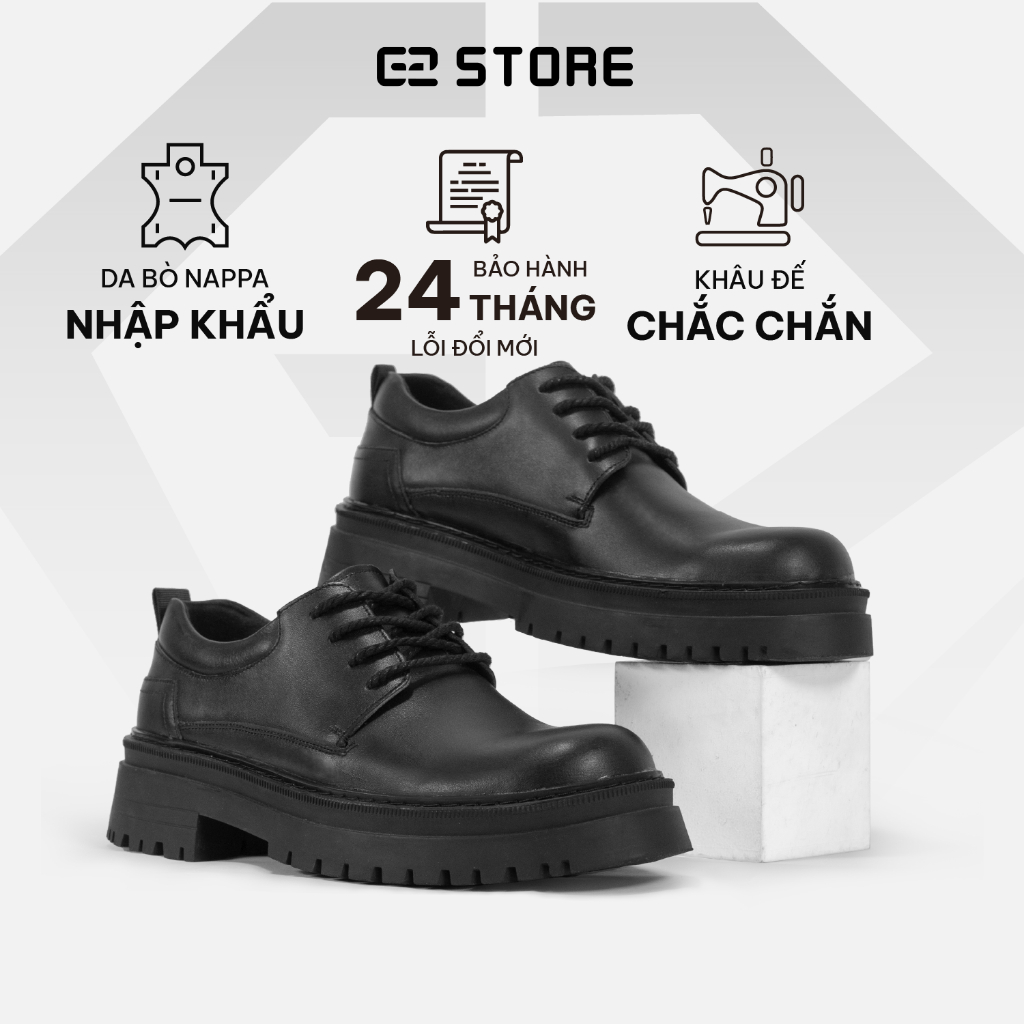 G2 Chunky derby men's dress shoes increase height by