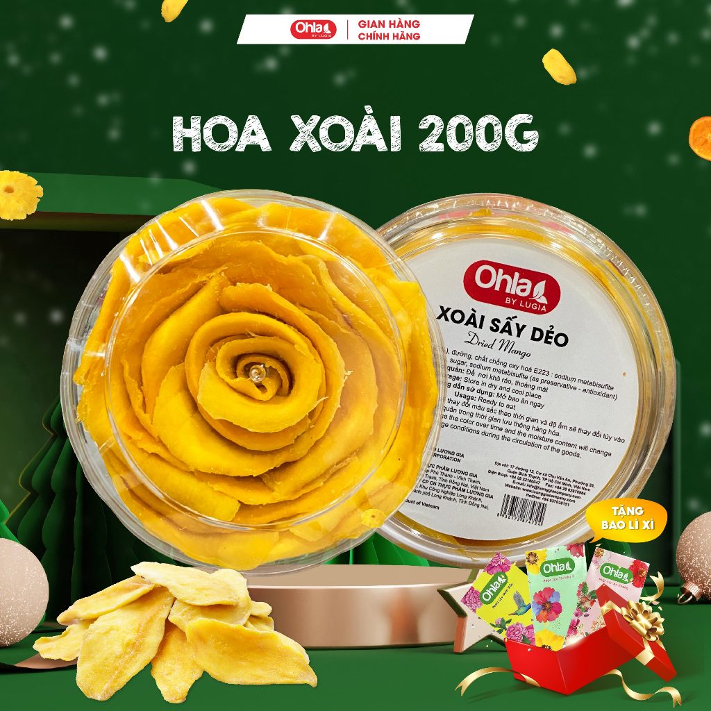 Ohla Dried Mango Flower Box 200g Shopee Malaysia