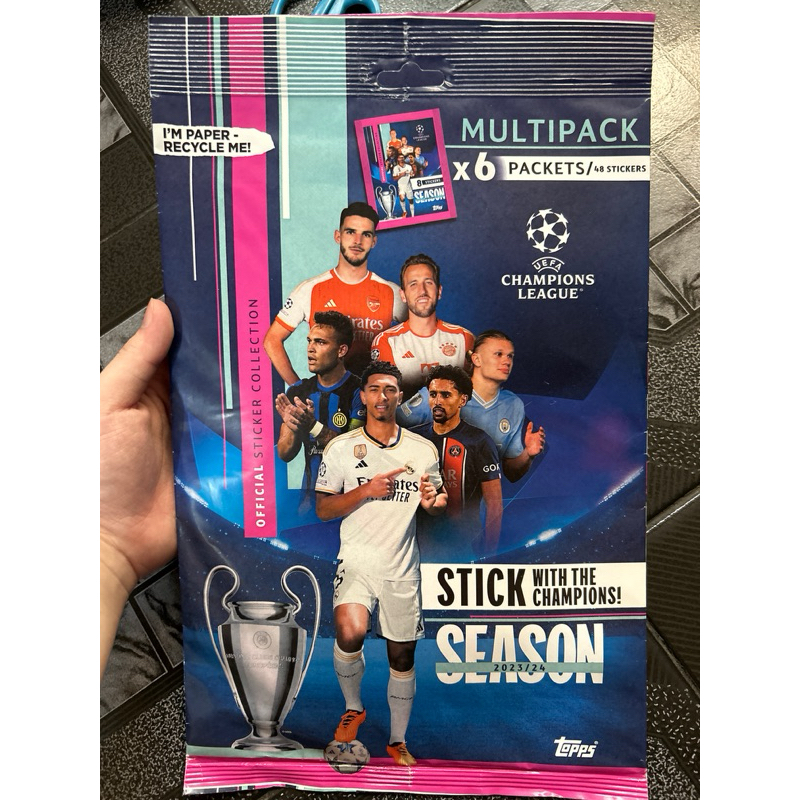 Multipack CHAMPIONS LEAGUE Player Sticker Pack 23 / 24 (48 Pictures ...