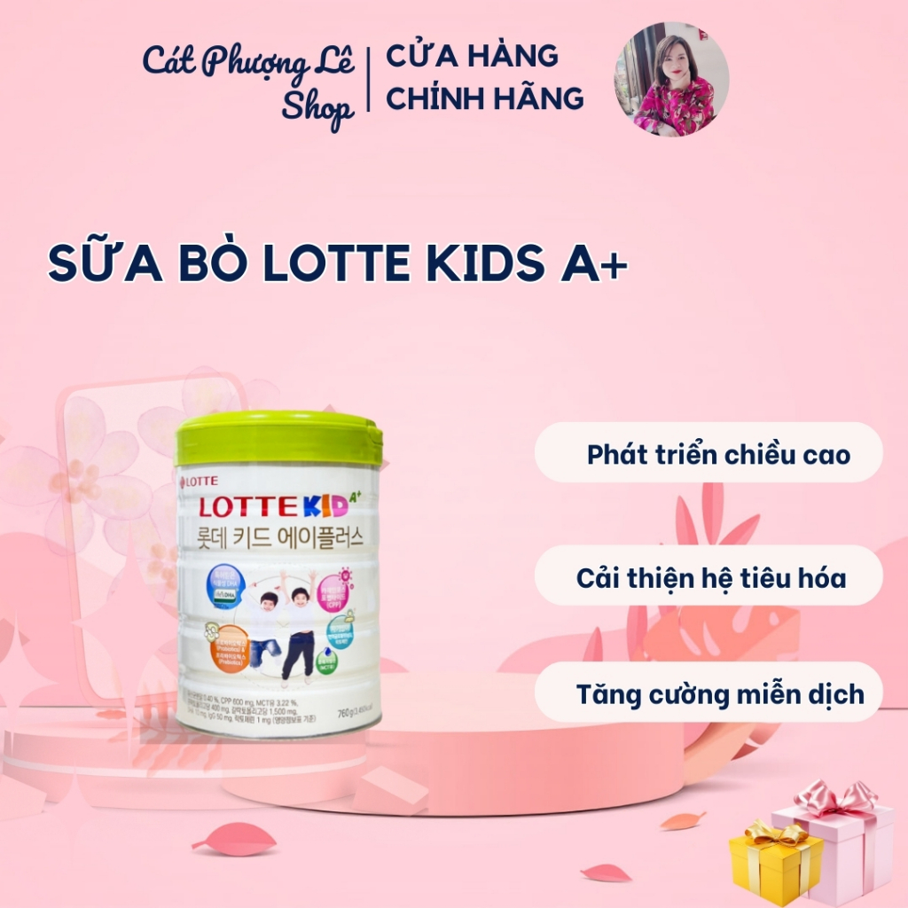 Lotte Kid A+ Korean Cow'S Milk 760g Can Support Children To Increase ...