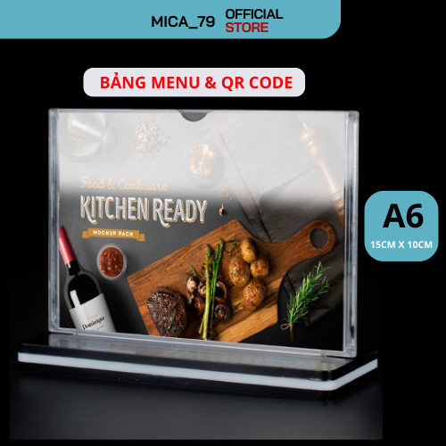 Horizontal A6 mica Menu (14,8 x 10.5cm) | Shopee Malaysia
