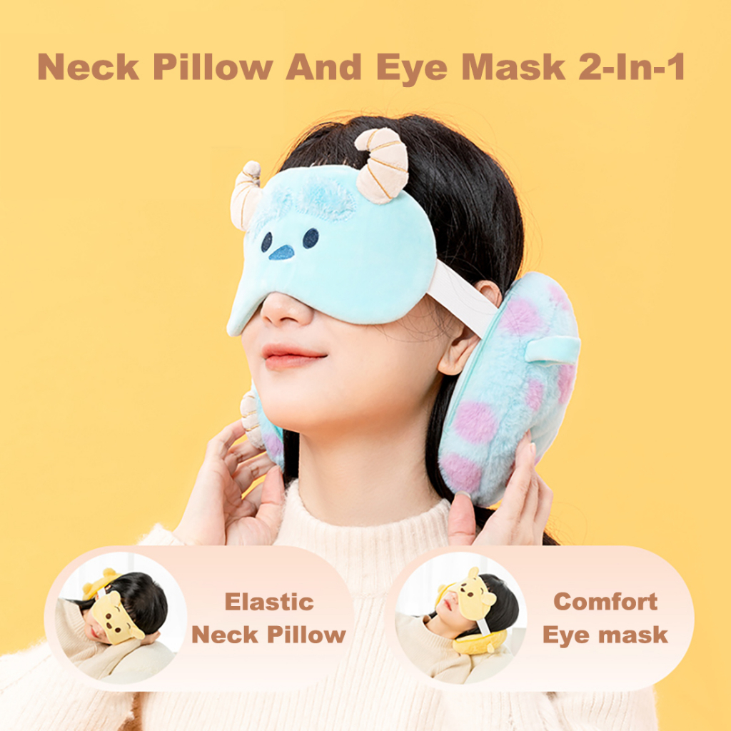 Disney Miniso 2-In-1 Eye Patch Set Pooh Bear. Cartoon Nap Office ...