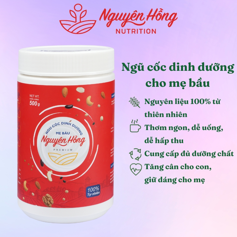 Nutritious Cereals For Pregnant Mothers Nguyen Hong Box Of 500 Grams