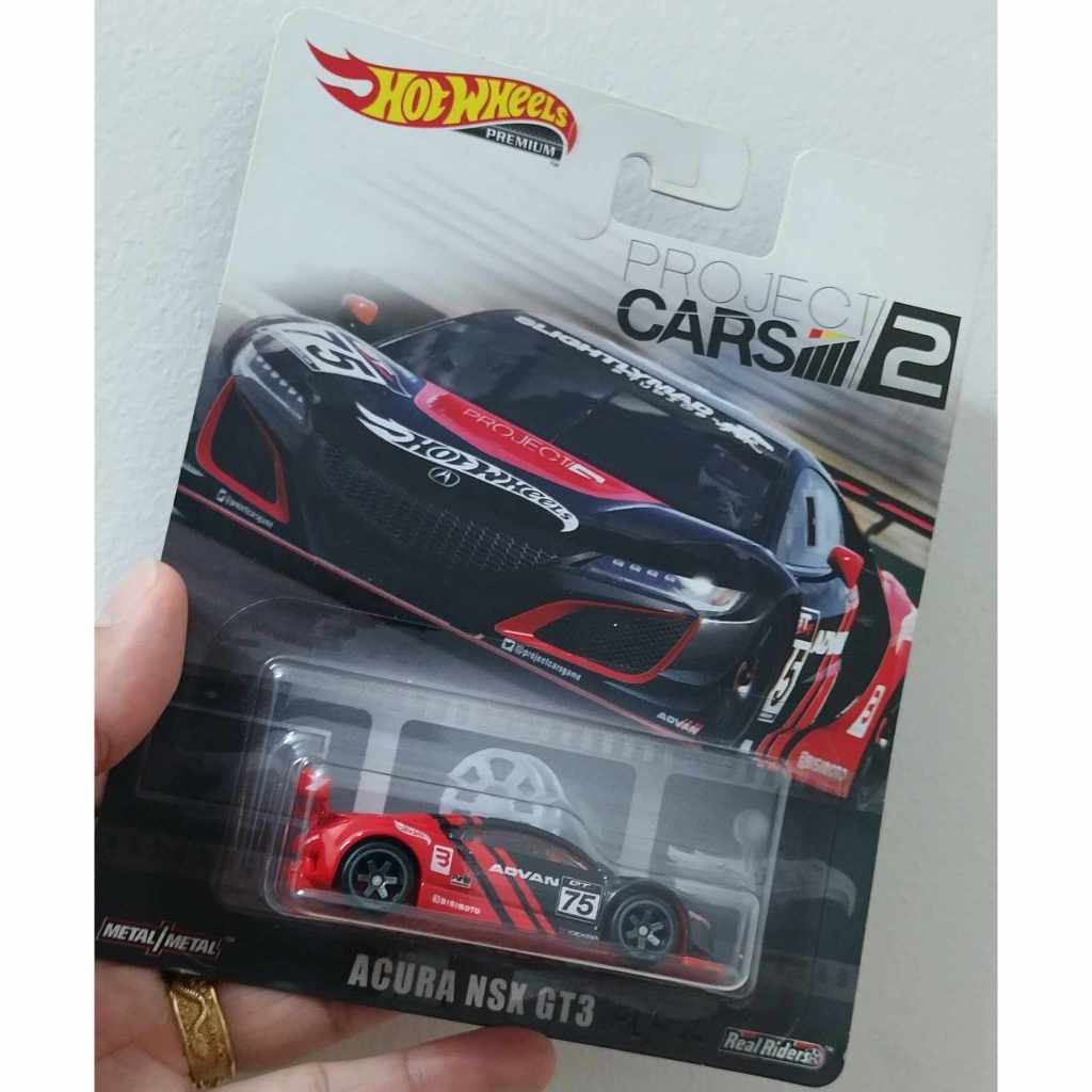 Hotwheels Acura NSX GT3 Premium Rubber Wheels Advan Stamp Shopee Malaysia