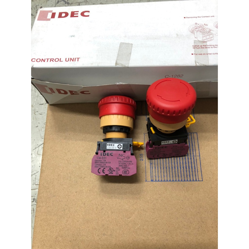 Yw1b V4e01r Non 22 Idec Emergency Stop Button Shopee Malaysia