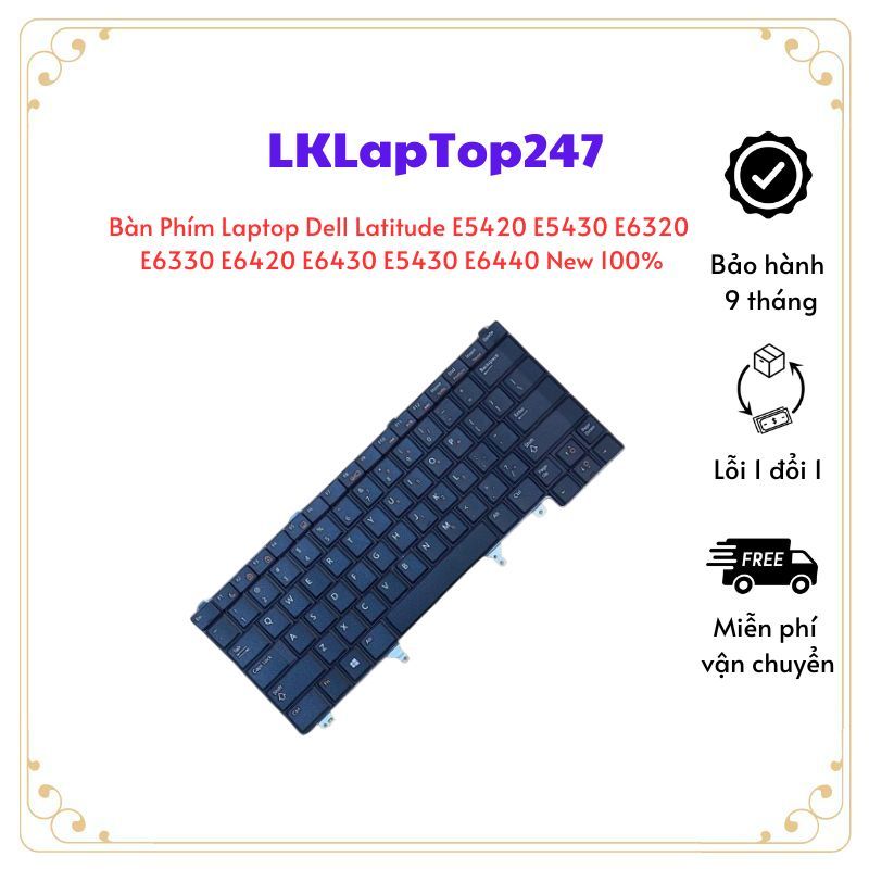 CÓ LED] Bàn Phím Laptop Dell Latitude E5420 E5430 E6220 E6230 E6320 E6330 E6420 E6430 E6440 Xt3 Hàng Tháo Máy I.413948453 - Foto 4