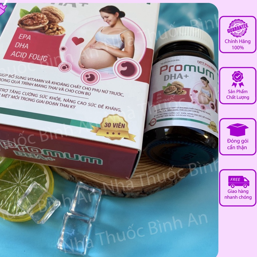 3 Box] Promum Multivitamin Supplement DHA +, EPA, Calcium