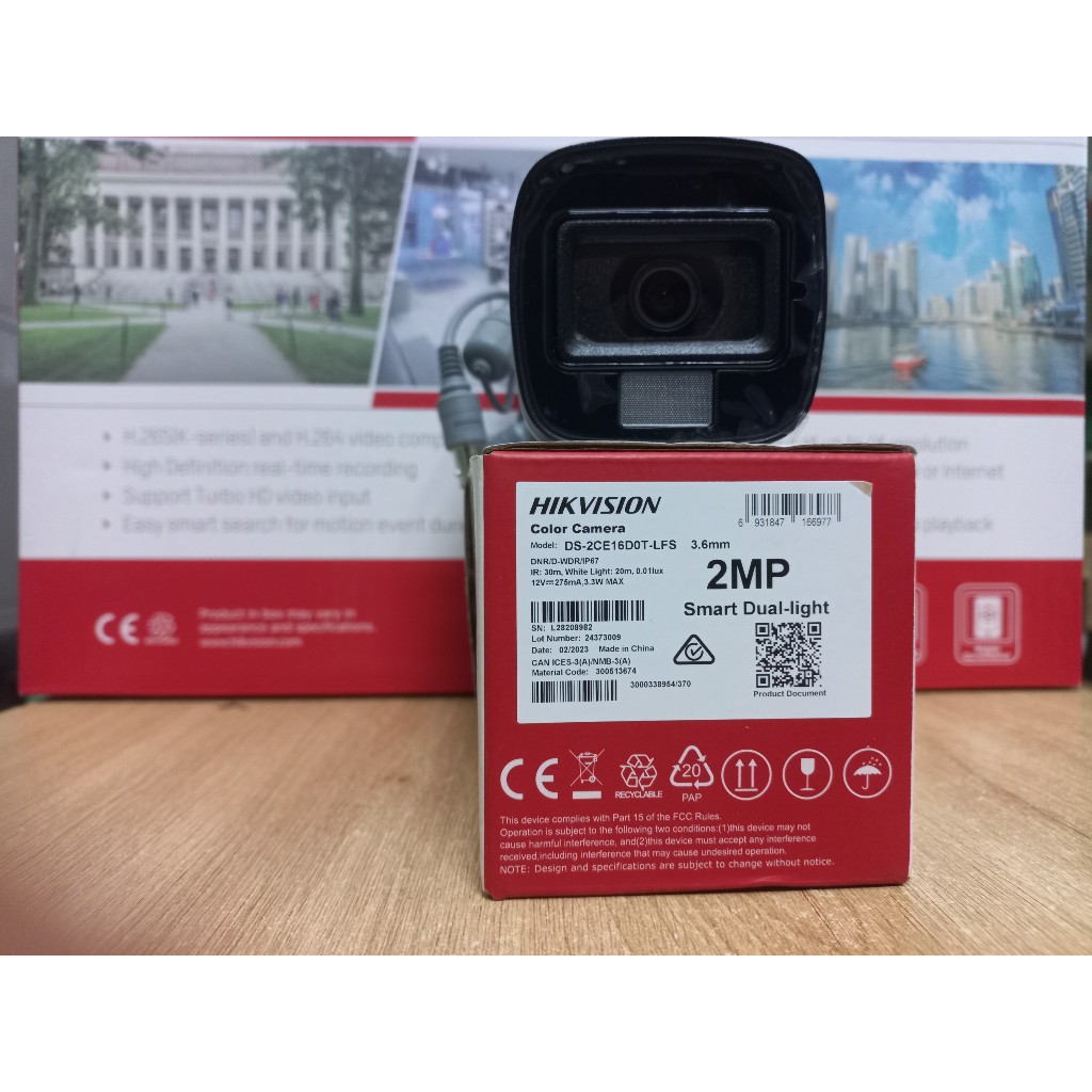Analog Camera with Sound HIKVISION DS-2CE16D0T-LFS 2MP HDTVI Camera ...
