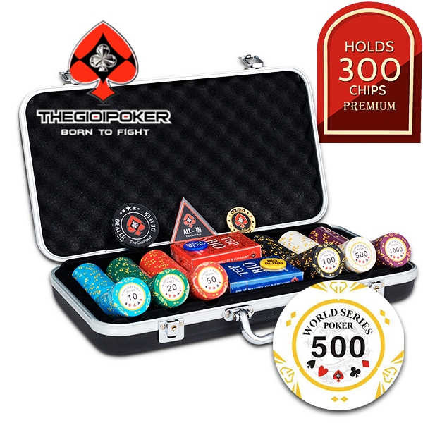 Set of 300 World Series Poker Chips Genuine Shopee Malaysia