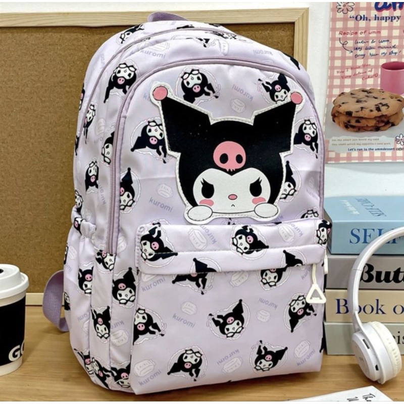 (guangzhou Row) Kuromi Rabbit Backpack, 30cm X 43cm High X 12cm Wide 