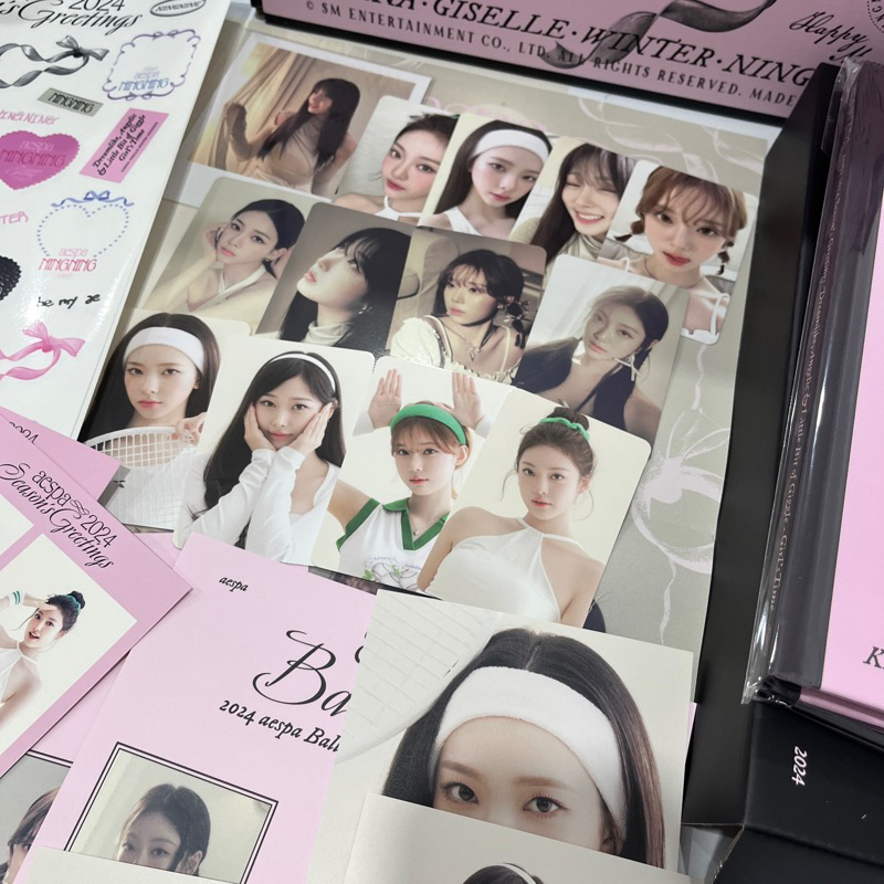 Odd Calendar Set 2024 Aespa Season'S Greetings 2024 Card, postcard, 4cut, polaroid Shopee