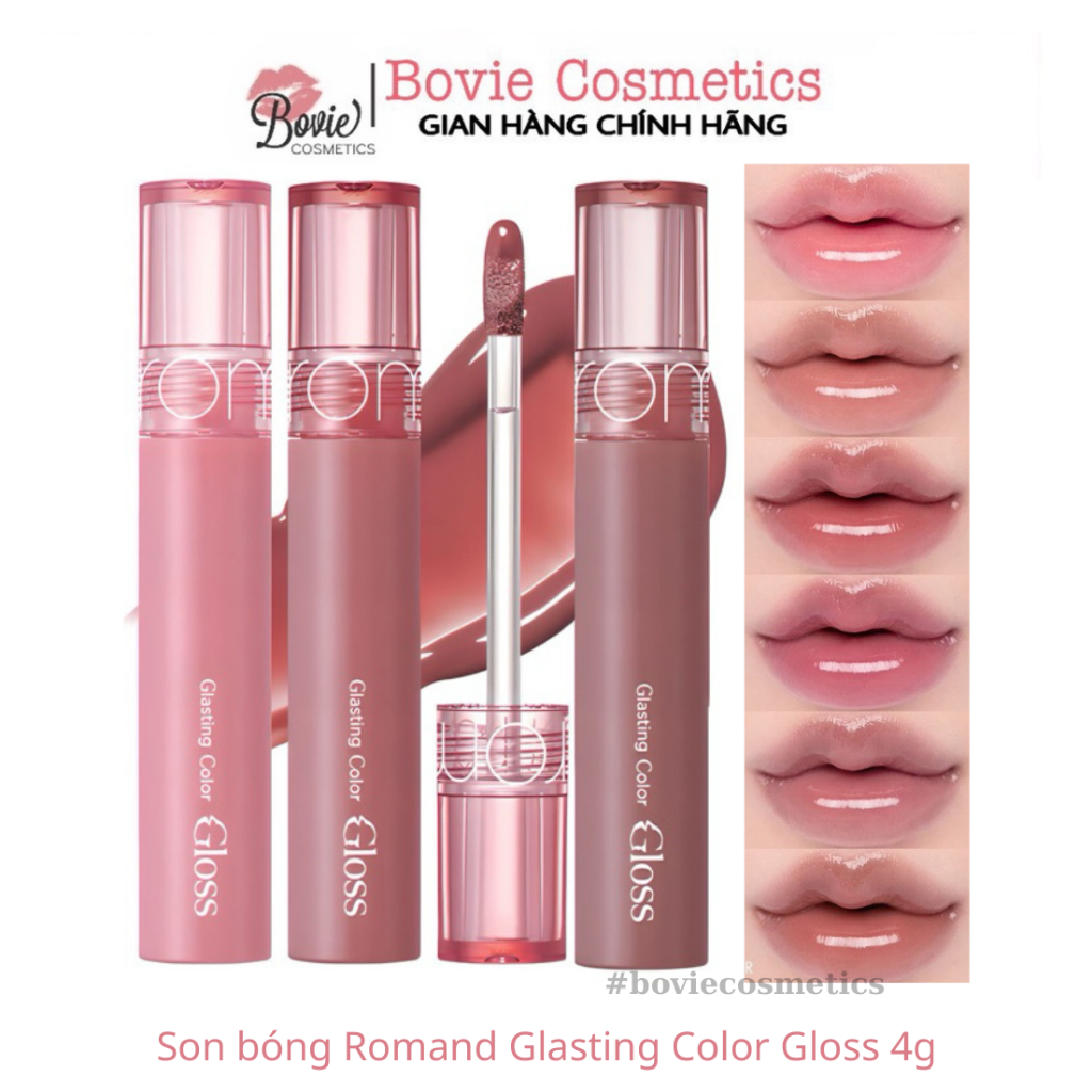 Romand Glasting Color Gloss tint Lip Gloss 4g Shopee Malaysia
