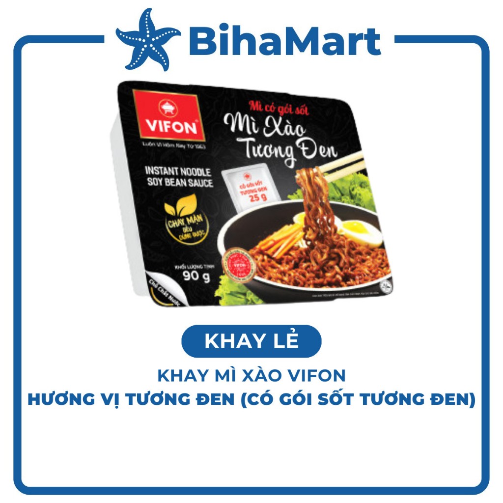[Retail Tray] Vifon Vifon Tray Noodles With Black Sauce Flavor