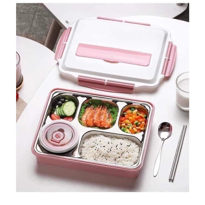 (HCM Comes WITH FORKS AND SPOONS) Premium 5-compartment Office Lunch ...