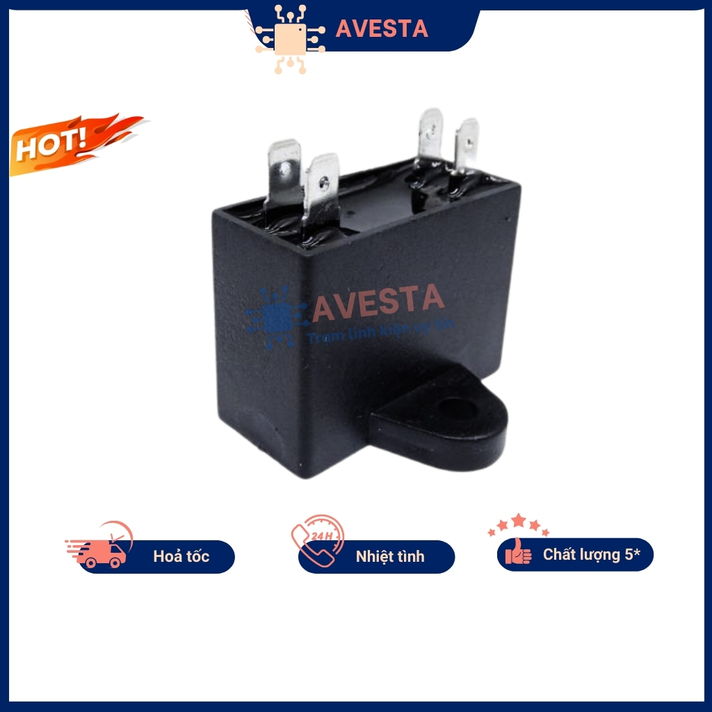Genuine SENJU Avesta 4-pin jack air conditioner condenser fan capacitor ...